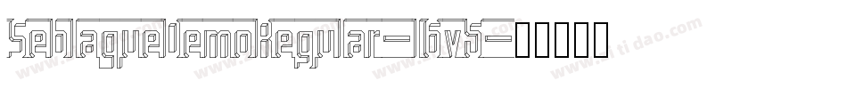 SeblaqueDemoRegular-l6v5字体转换