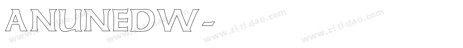 ANUNEDW字体转换