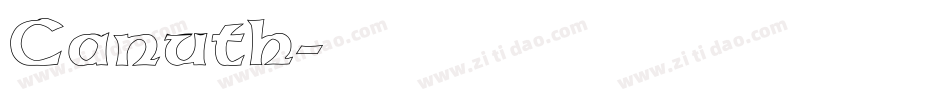 Canuth字体转换