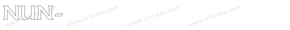 NUN字体转换