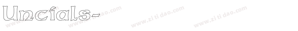 Uncials字体转换