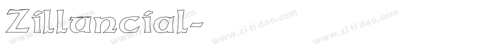 Zilluncial字体转换