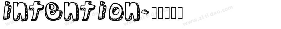 Intention字体转换