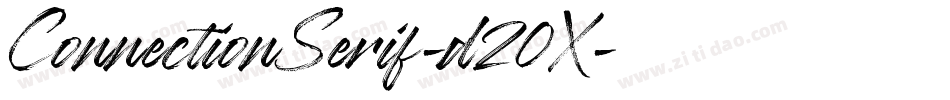 ConnectionSerif-d20X字体转换