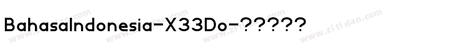 BahasaIndonesia-X33Do字体转换