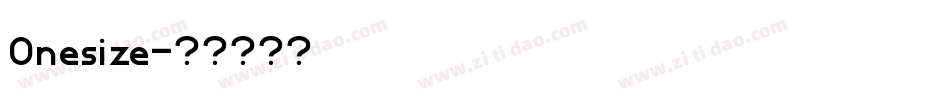 Onesize字体转换