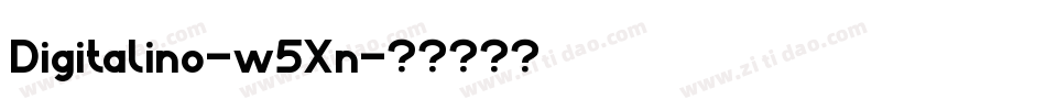Digitalino-w5Xn字体转换