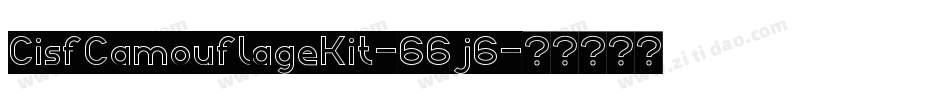CisfCamouflageKit-66j6字体转换
