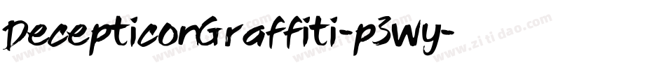 DecepticonGraffiti-p3wy字体转换