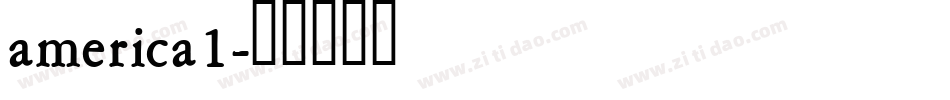america1字体转换