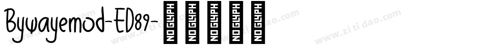 Bywayemod-ED89字体转换
