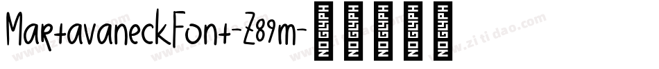MartavaneckFont-Z89m字体转换