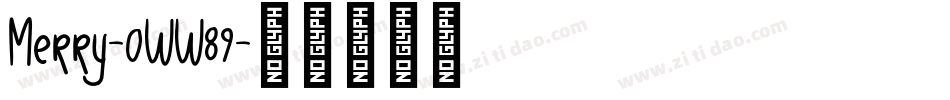 Merry-0WW89字体转换