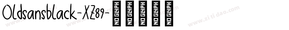 Oldsansblack-XZ89字体转换
