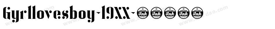 Gyrllovesboy-l9XX字体转换