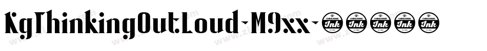 KgThinkingOutLoud-M9xx字体转换