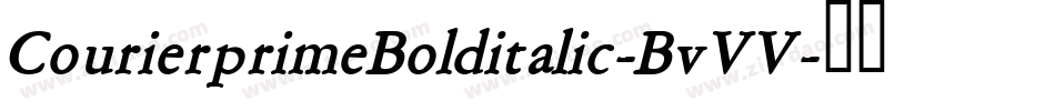 CourierprimeBolditalic-BvVV字体转换