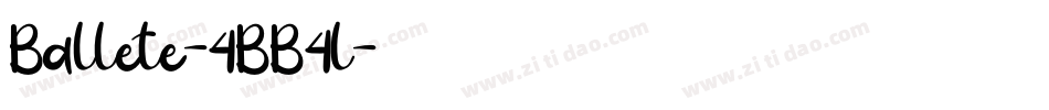 Ballete-4BB4l字体转换