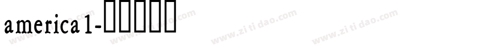 america1字体转换