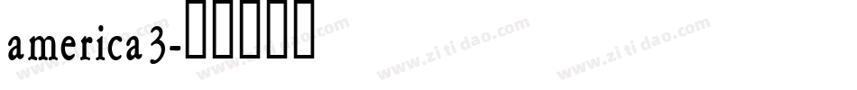 america3字体转换