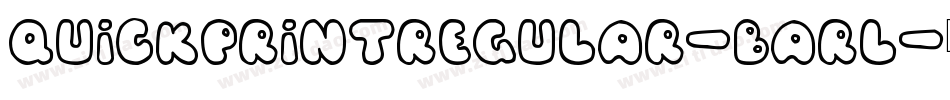 QuickPrintRegular-BArl字体转换