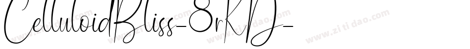 CelluloidBliss-8rKD字体转换