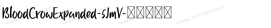 BloodCrowExpanded-5JmV字体转换