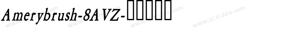 Amerybrush-8AVZ字体转换