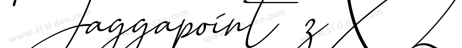 Jaggapoint-zX7L字体转换