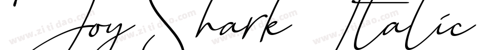 JoySharkItalic-1A8e字体转换