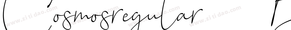 Cosmosregular-7B1w字体转换