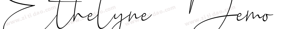 EthelyneDemoItalic-8MO2M字体转换