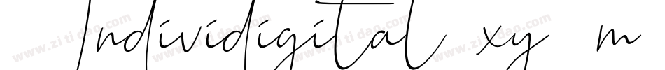 Individigital-xy2m字体转换 Individigital-xy2m字体转换