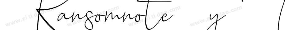 Ransomnote-4y1W字体转换