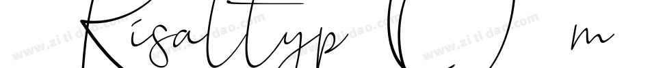 Risaltyp-O2m6字体转换
