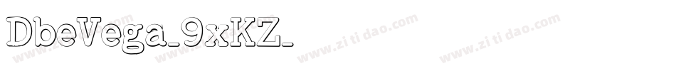 DbeVega-9xKZ字体转换