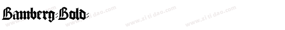 Bamberg-Bold字体转换