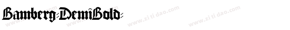 Bamberg-DemiBold字体转换