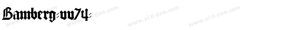 Bamberg-vv74字体转换