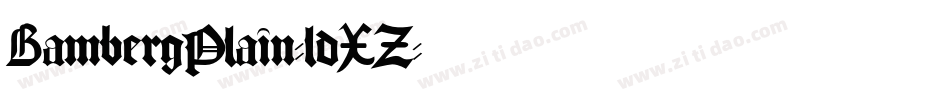 BambergPlain-ldXZ字体转换