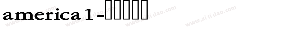 america1字体转换
