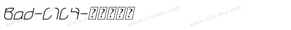 Bad-L1L4字体转换
