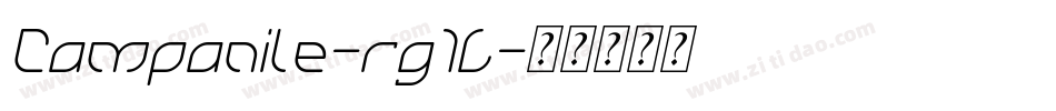 Campanile-rg1L字体转换