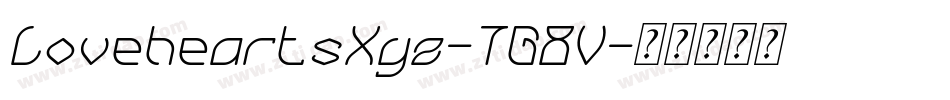 LoveheartsXyz-7G8V字体转换