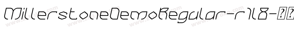 MillerstoneDemoRegular-r1l8字体转换