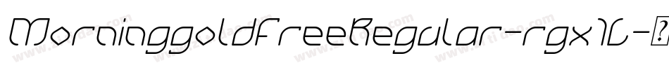 MorninggoldfreeRegular-rgx1L字体转换