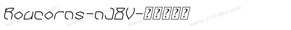 Roucorns-nJ8V字体转换