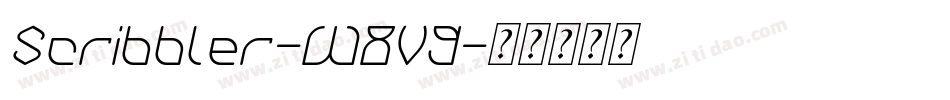 Scribbler-W8V9字体转换