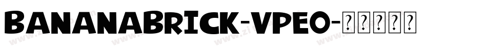 Bananabrick-vpeO字体转换