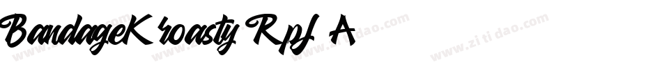 BandageKroasty-RpJ0A字体转换
